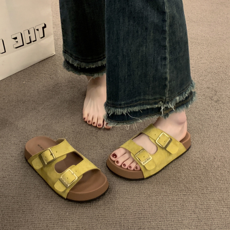 Cowhide Edition ~ Thick Sole Birkenthal Shoes Women's Shoes 2025 New Sandals and Slippers for Summer Wear on the Beach Soft Slippers Cowhide Edition ~ Thick Sole Birkenthal Shoes Women's Shoes 2025 New Sandals and Slippers for Summer Wear on the Beach Soft Slippers