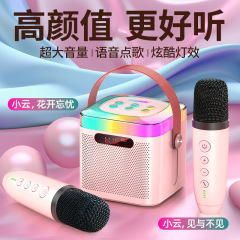 家庭户外KTV套装专业级k歌音响麦克风蓝牙无线手机电视机通用话筒