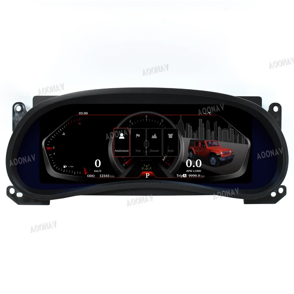 Suitable for Jeep Wrangler Jk Smart Lcd Dashboard Display Cockpit Speed Digital Display