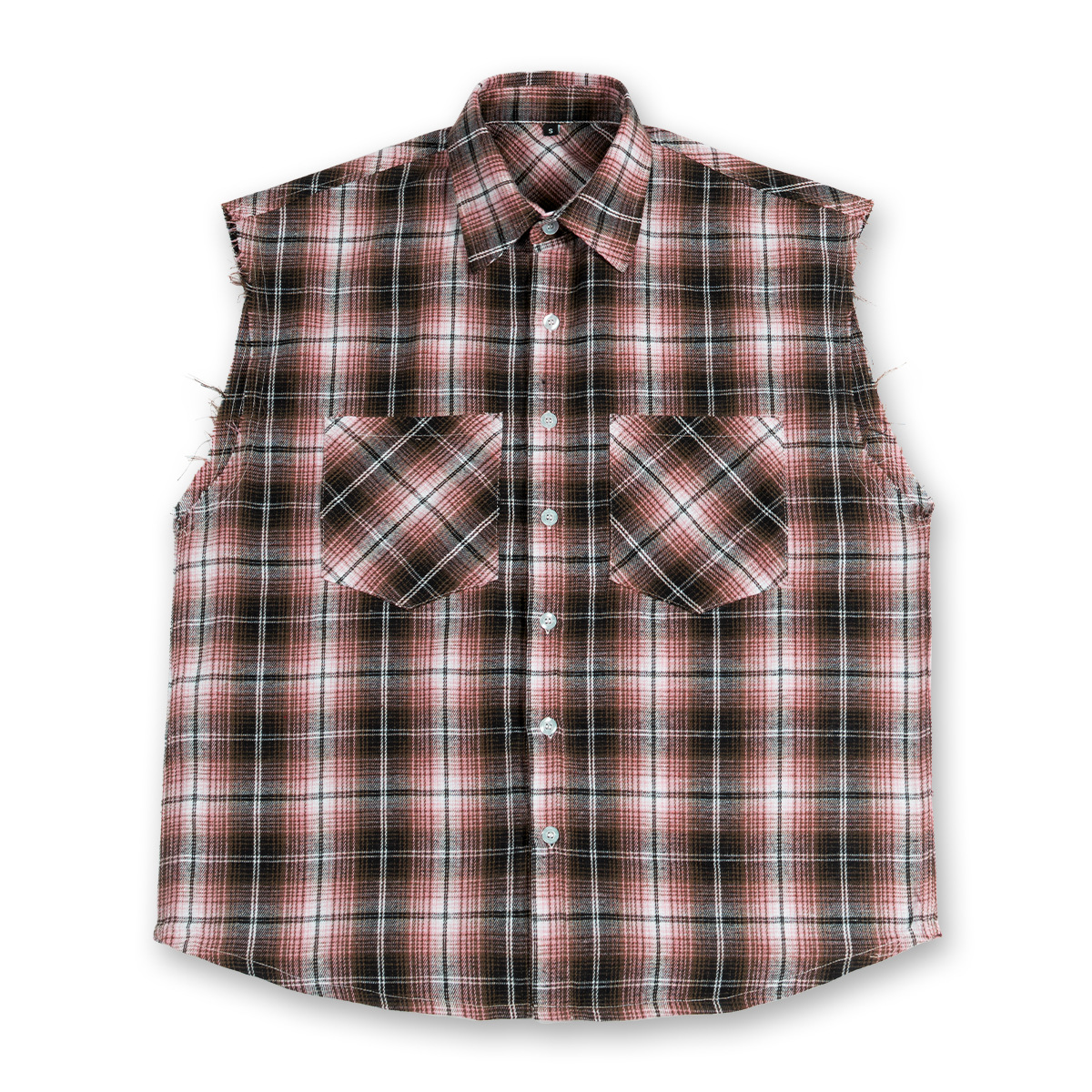 ETAI para hombre | Camisa a cuadros sin mangas con chaleco de marca de moda de verano Camisa casual de solapa suelta de alta calidad para hombre