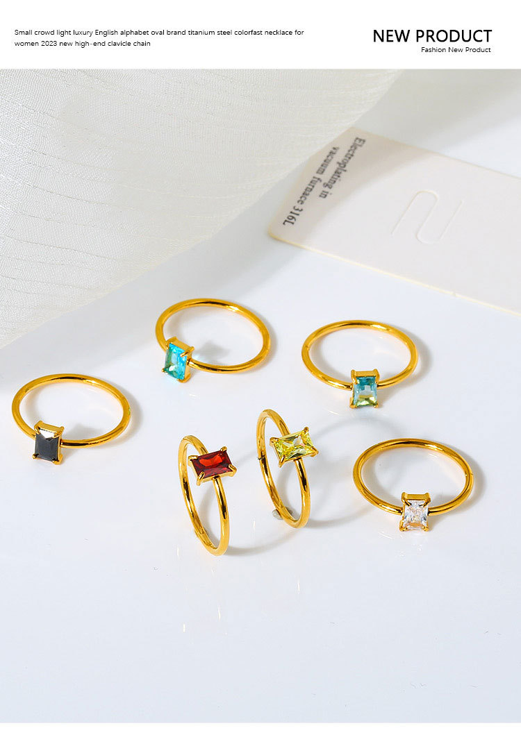 400g Weight Rings Classification 6, 7, 9 Ring Size 1 Piece Quantity Holiday, Daily Occasion Titanium Steel Material Geometric Pattern Women's Gender Simple Style Style Wholesale Jewelry Simple Style Geometric Titanium Steel Rings 无
