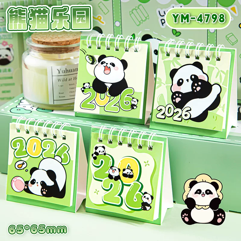 Small cute cartoon desk calendar, schedule