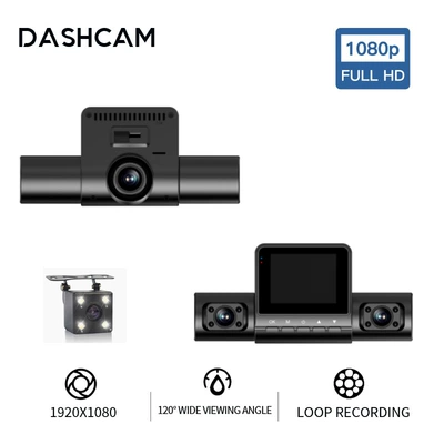 Driving recorder and 360-degree recording ° WiFi - m-80-2inch-four-records