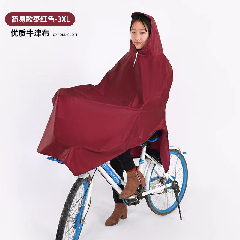 Electric Vehicle Raincoat Full Body Rainproof Thickened and Enlarged Double Long Battery Motorcycle Riding Poncho Wholesale