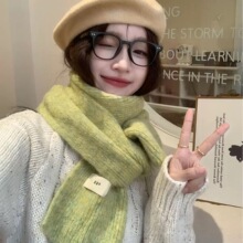 2026新款软乎乎egg含羊毛毛线围巾女冬季软糯针织保暖加厚ins围脖