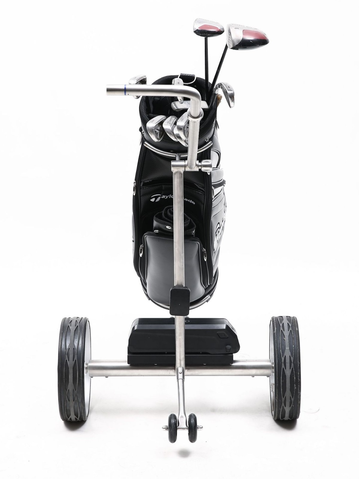 Golf inteligente sigue el coche de tres ruedas plegable 304 acero inoxidable transfronterizo suministro de productos de comercio electrónico fabricante