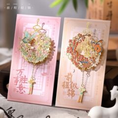 蝴蝶玉佩镂空金属标记精美书签学生读书阅读夹手账装饰拼贴送老师