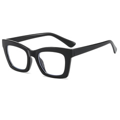 2022 New Cross-border Anti-blue Light Flat Glasses European and American Cat Eye Thick Frame TR90 Optical Glasses Fashion Myopia Glasses Frame 