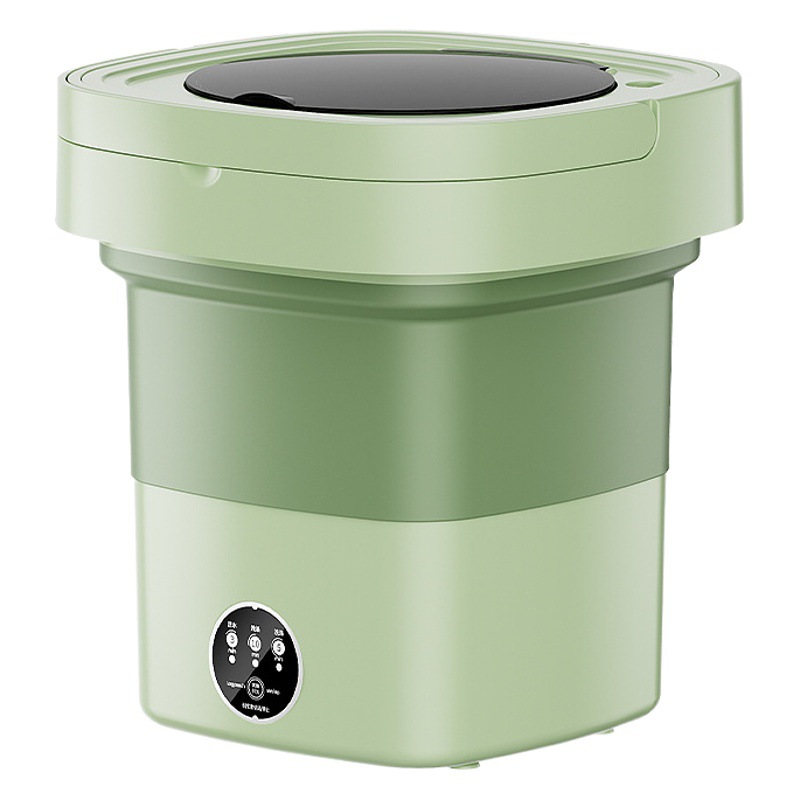 Cruz-frontera plegable lavadora hogar lavado automático integrado dormitorio viajes esenciales ropa interior calcetines lavadora