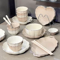 High quality set for home use, ceramic tableware for food