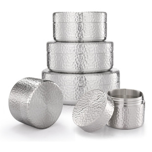 Hammered Flat Can, Pure Tin Can, Tea Can, Pure Handmade Retro Chinese Literary Can, Tea Warehouse, Metal Can, Small Gift