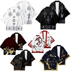 最終幻想ff14遊戲周邊阿拉米格長COS夏季羽織和服披風夏季浴袍男