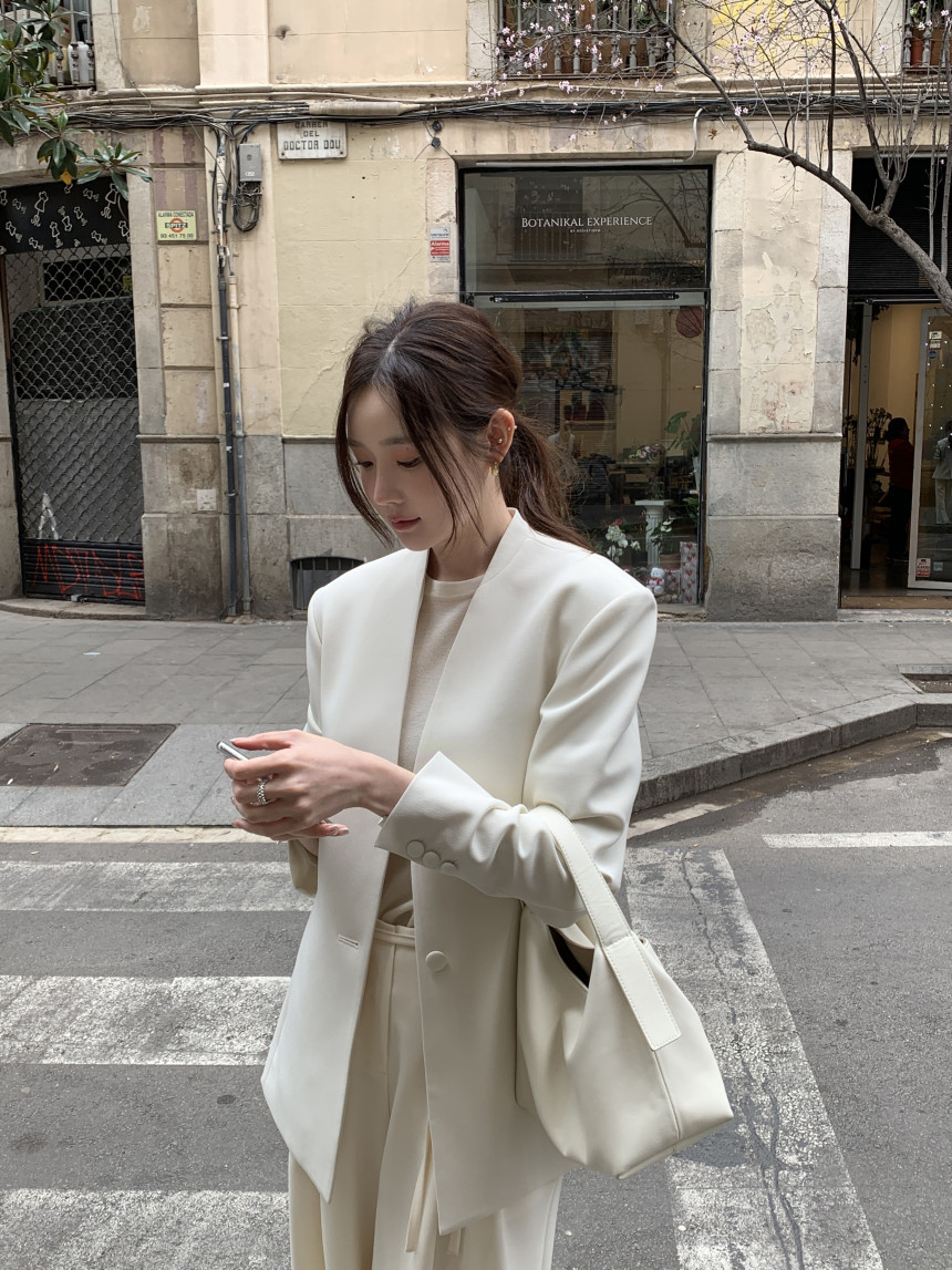 Blazer vintage stile coreano donna giacca casual elegante_voghion.com