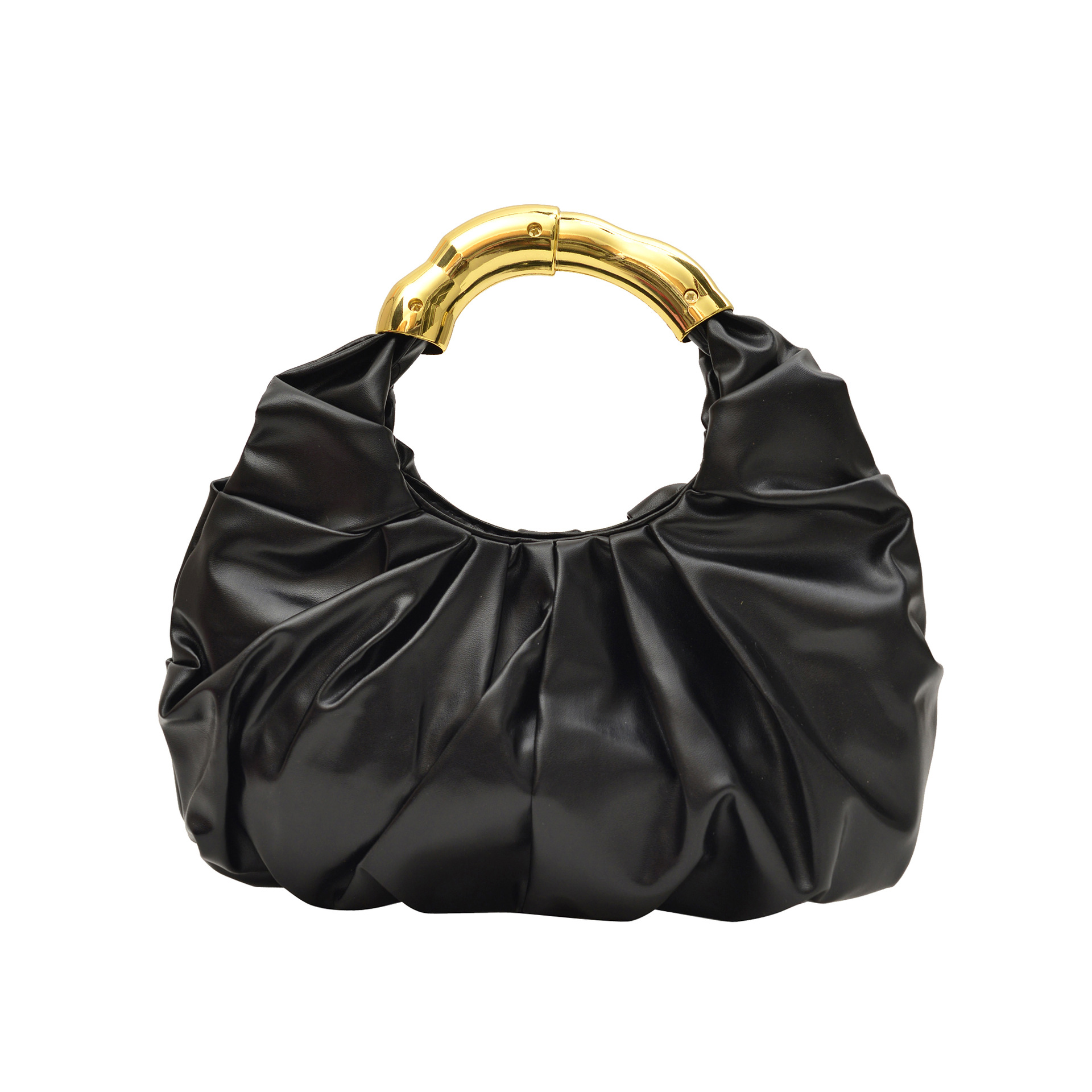 Nuevo bolso de color sólido PU bolso de nube popular bolso de moda plegado nicho de diseño bolso de mano temperamento bolsa de cena de dama