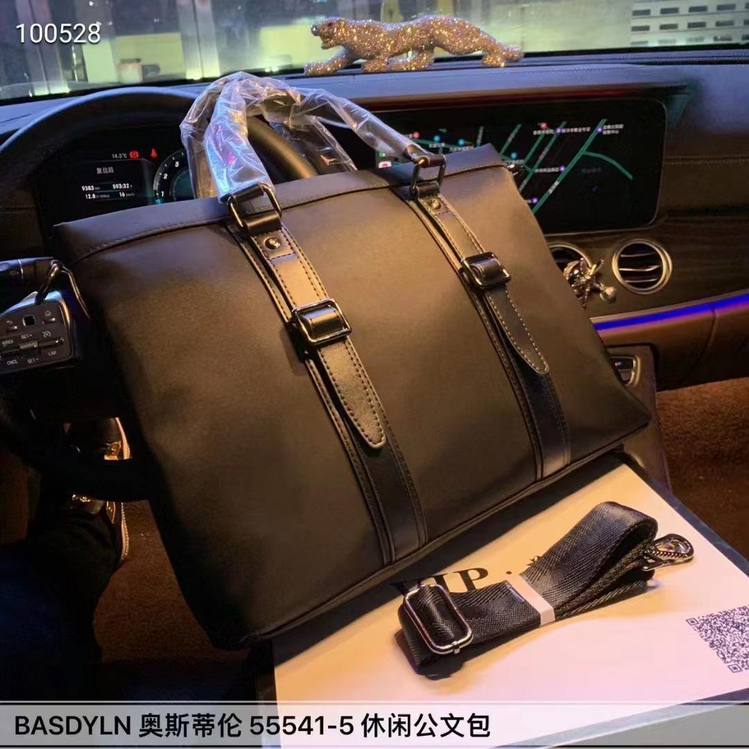 Business short-distance luggage bag large capacity shoulder crossbody simple commuter laptop bag foreign trade new briefcase