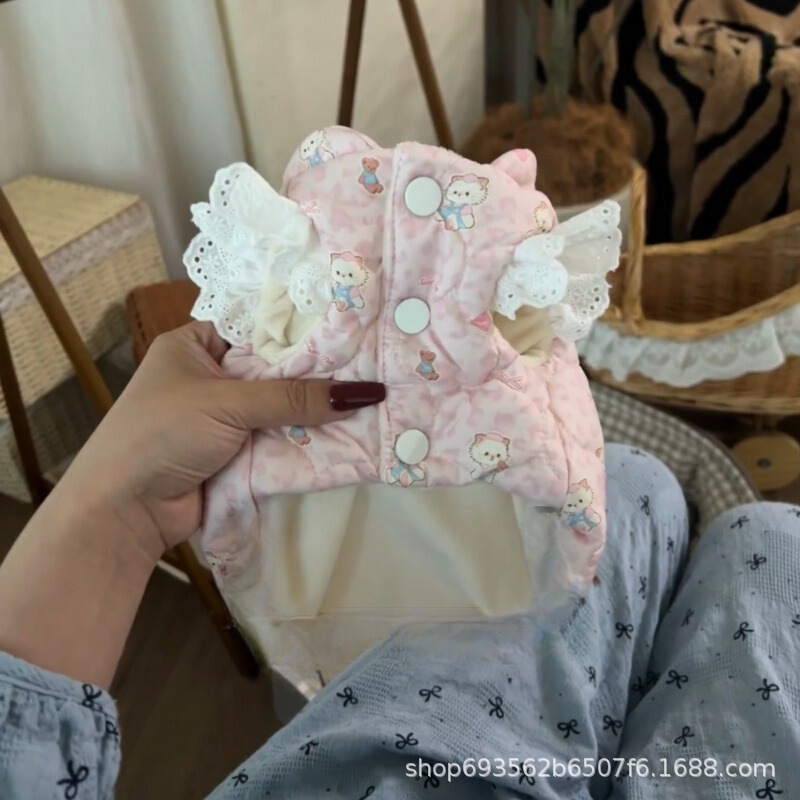 Pet Clothes for Dogs in Autumn and Winter, Teddy Bichon Small Dogs and Cats, Thickened Warm Cotton Coat, Winter Vest Pet Clothes for Dogs in Autumn and Winter, Teddy Bichon Small Dogs and Cats, Thickened Warm Cotton Coat, Winter Vest