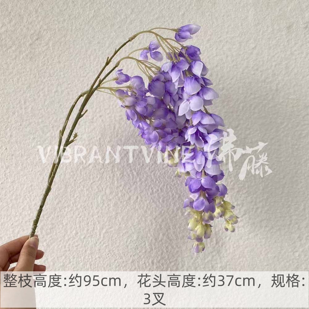 Púrpura de la boda flor artificial salón de bodas Camino de plomo techo arreglo floral Hotel Bienvenido arco piso decorativo flor artificial