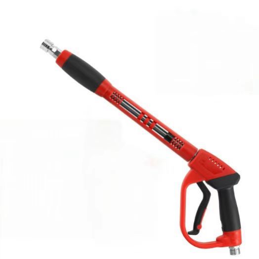 高压洗车水枪延长杆金属杆不锈钢加长杆8件套 六色喷嘴