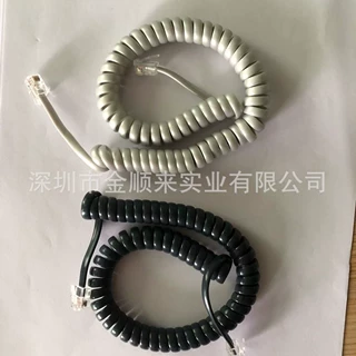 电线弹簧线连接线电话线螺旋线传输线端子线曲线