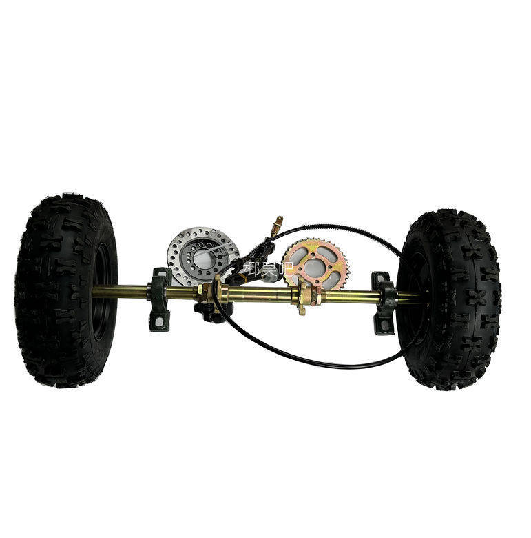 Modified Four-Wheel Electric Go-Kart Parts, Atv Rear Axle, Rear Suspension Assembly, Brake Components, and 6inch Tires