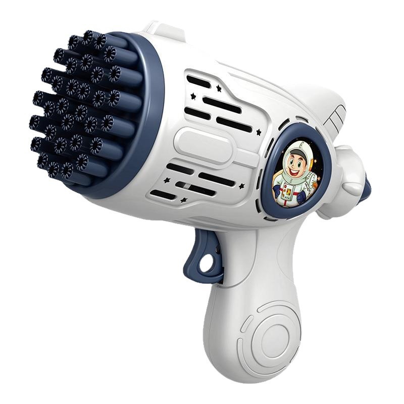 Nueva máquina de burbujas de mano de astronauta de celebridades de Internet de 32 orificios, sin fugas, pulverizador de burbujas completamente automático, juguetes para niños al por mayor