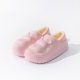 Waterproof autumn and winter cotton slippers bear simple cute home warm couple plush slippers wholesale affordable thick bottom