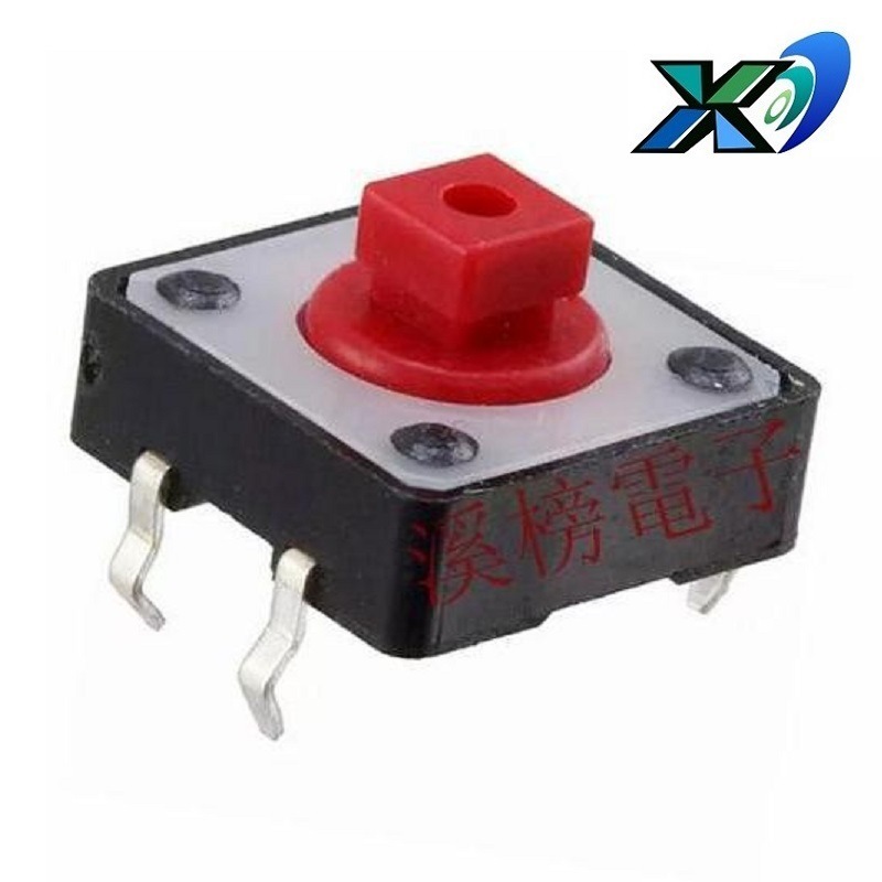 按键开关尺寸12X12mm  按钮开关方头12*12 立式轻触开关大行程