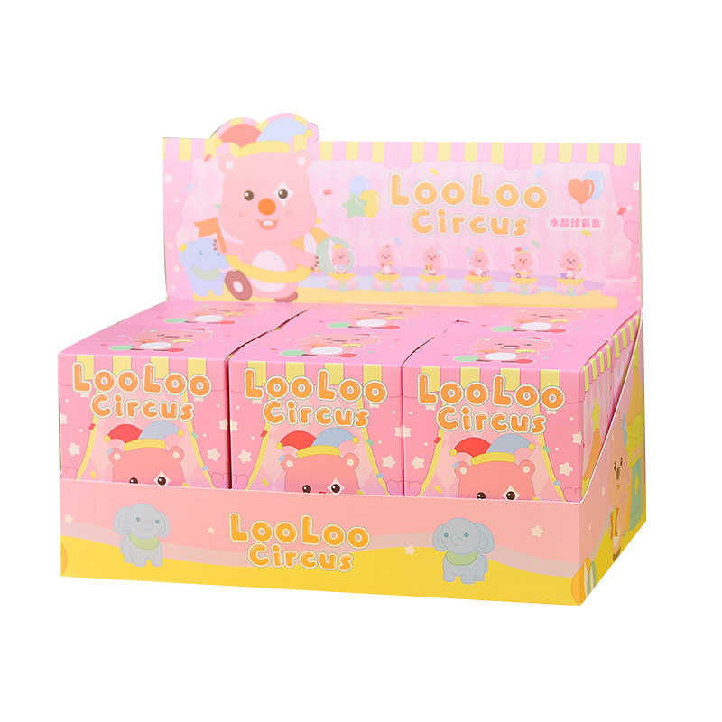 Red de celebridades lindo Ruby circo bola de cristal caja ciega creativa luminosa decoración de oficina en el hogar regalos para niños al por mayor