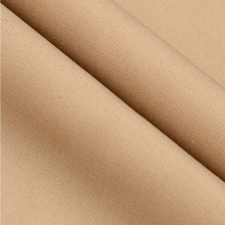 Inventario de lotes tela de camisa sólida elástica trenzada poliéster algodón spandex tela de ropa