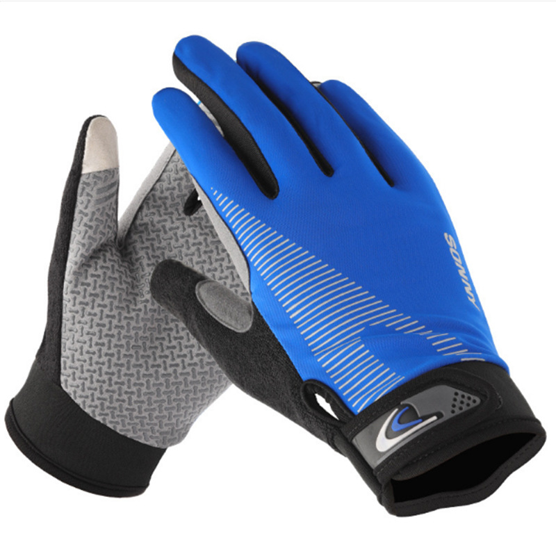 Guantes deportivos de seda de hielo hombres y mujeres al aire libre equitación entrenamiento fitness índice dedo pantalla táctil velcro medio dedo guantes de protección solar