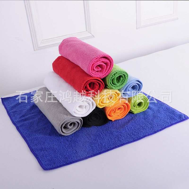 Ultrafine Fiber Towel Dış Ticaret Çapraz Sınır Araba Yıkama Havlusu 250gsm 30*40cm Mutfak Ev Kullanımı Havlusu Örgü Polyester