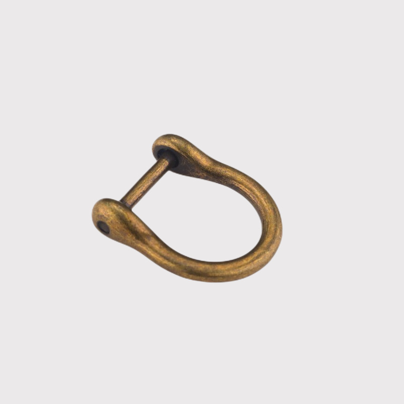Hebilla de herradura hebilla de metal tornillo D Hebilla desmontable D anillo hebilla de herradura hebilla de las mujeres accesorios de reparación hebilla en stock al por mayor image 13