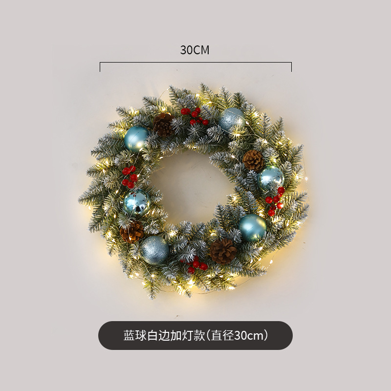 Amazon popular guirnalda de Navidad ratán 40/50/60cm decoración de Navidad Garland decoración escena diseño