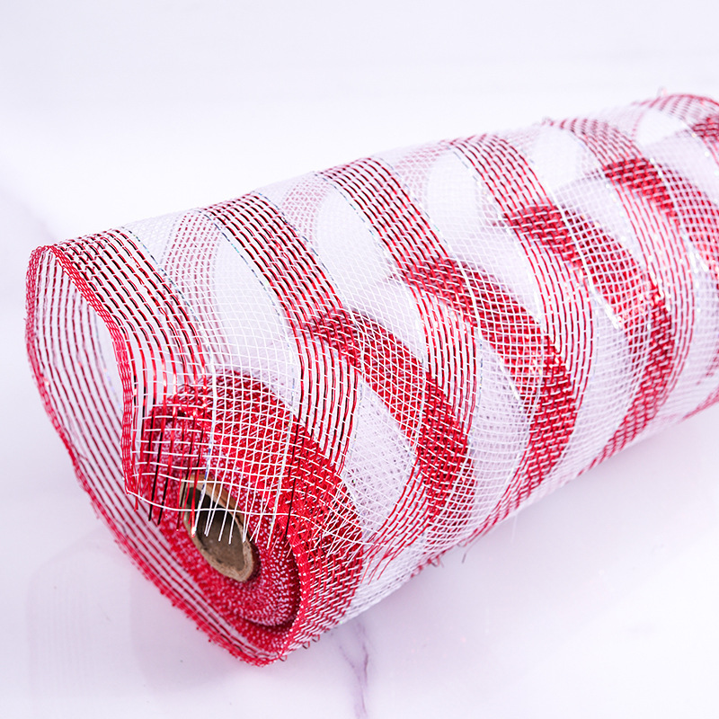 빨간색과 흰색 [26cm 폭 10 야드/롤]]