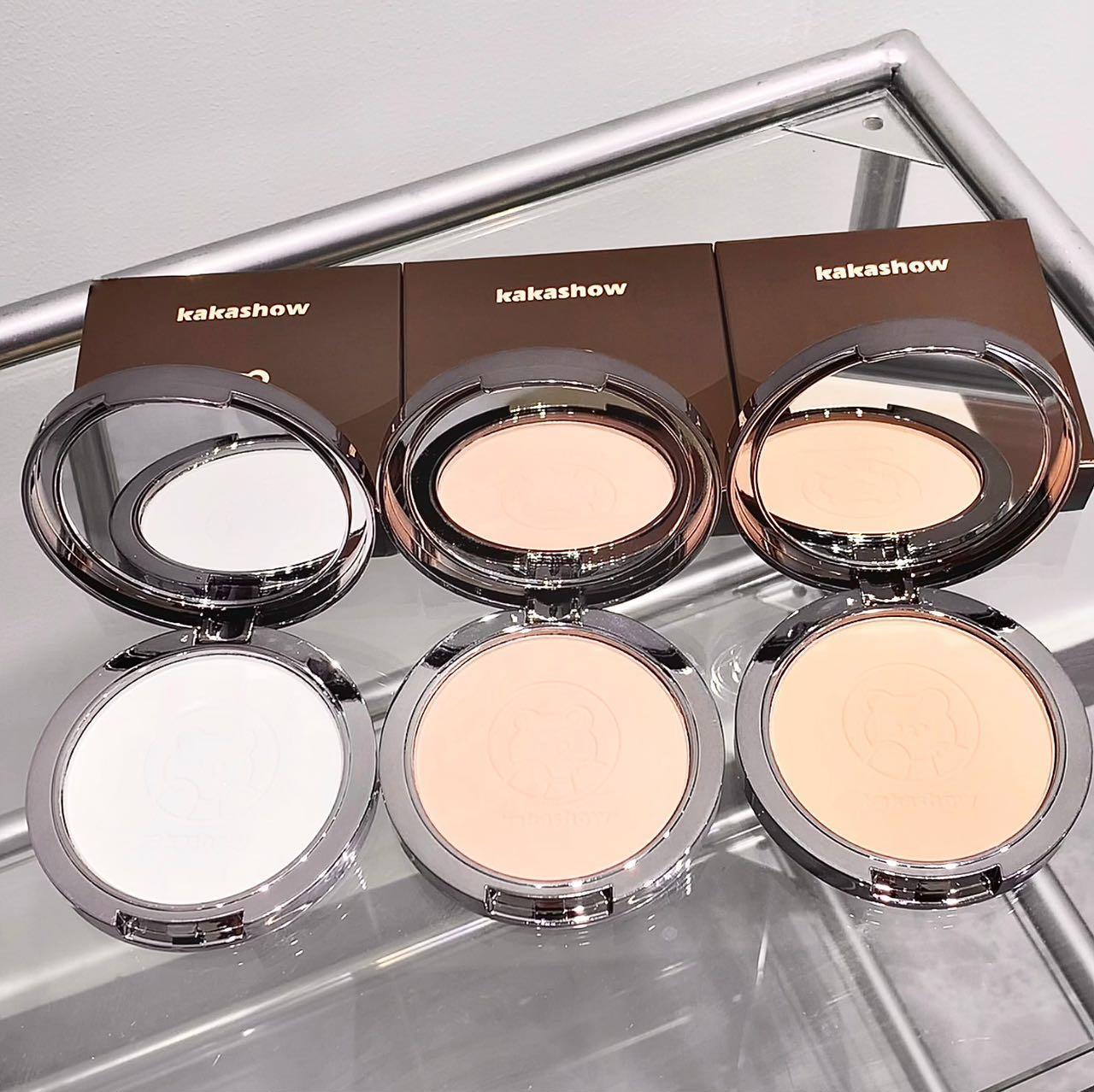 kakashow Little Bear loose Powder compacts oil control, long-lasting makeup setting, concealing, nourishing, smoothing, touch-up, waterproof and dry oily skin undefined