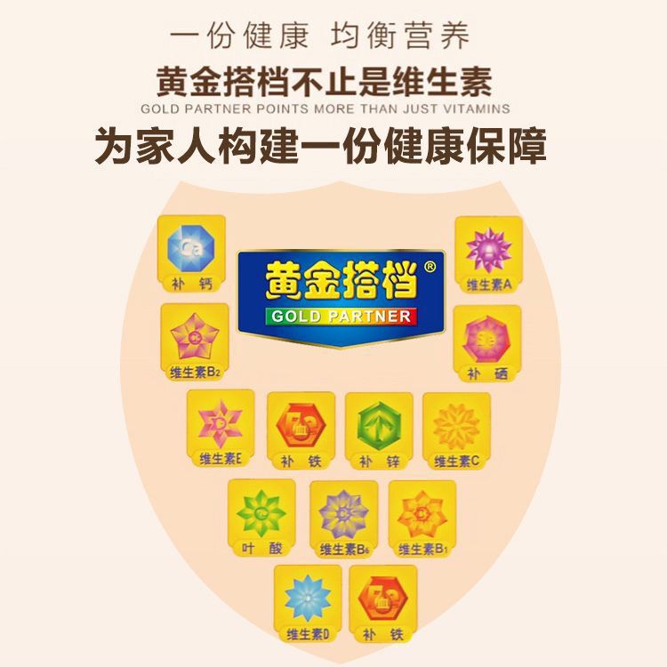 脑白金黄金/搭档中老年人礼盒男士女性多种复合维生素矿物质补钙|undefined