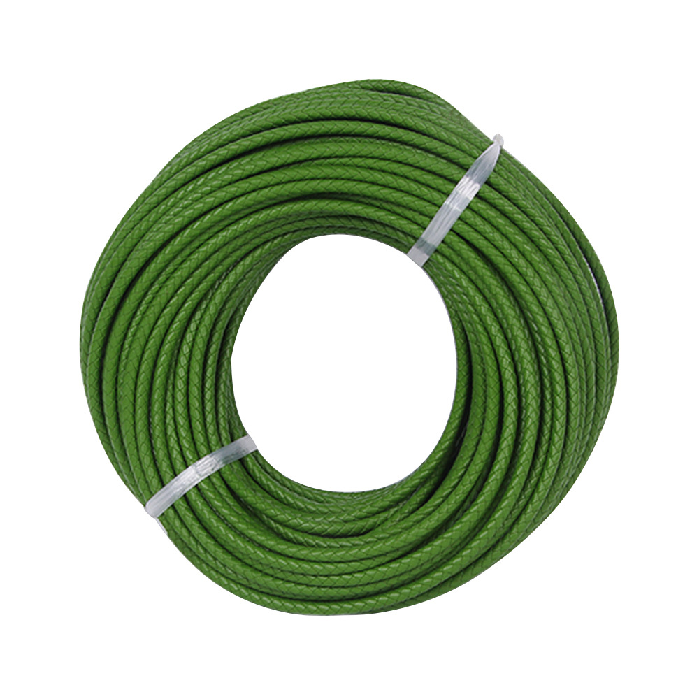 Pulsera de cuerda de cuero de vaca de primera capa cuerda de cuero Zhou Sheng mismo estilo cuerda de cuero tejida adecuada para Zhou Sheng cuentas de la suerte accesorios de joyería de oro duro