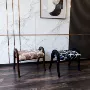 实木家用设计师复古风矮凳