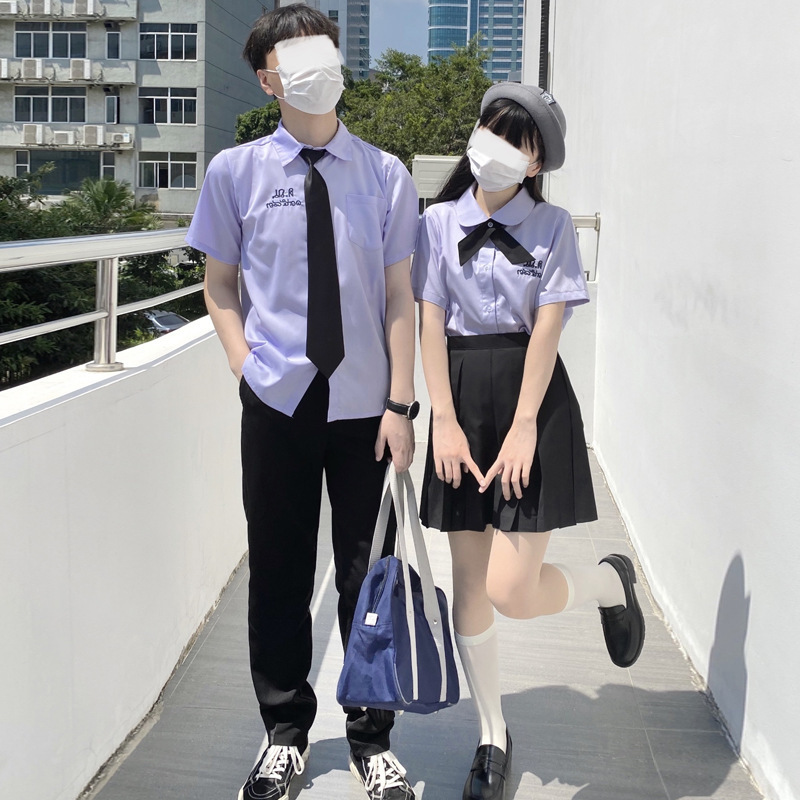 Thai School Uniform Taboo Girl Jk Uniform Thai Shirt Sports Meeting Junior High School Student Class Uniform Performance Suit