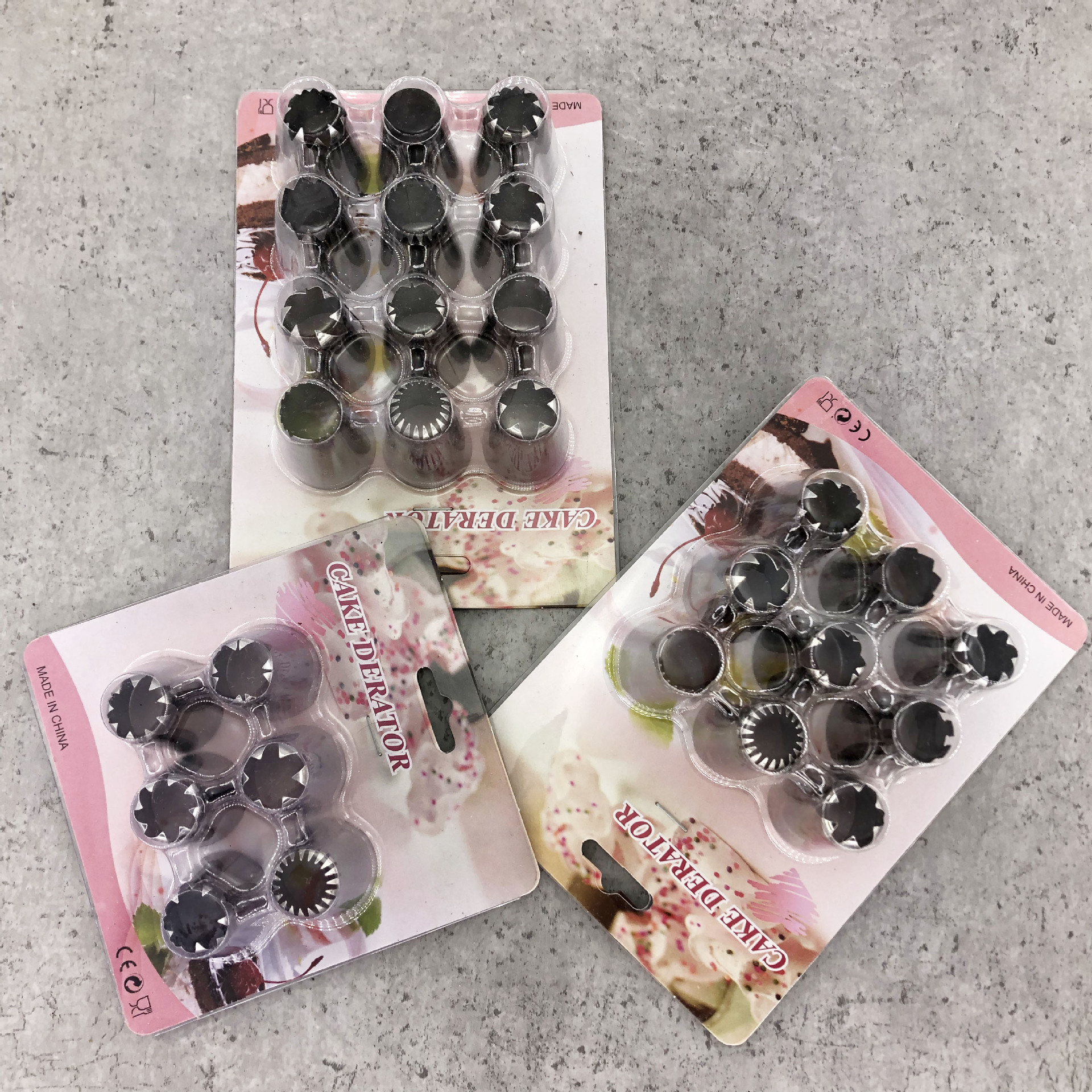 Cream piping nozzle set large 430 stainless steel 6912 piece set cake cookies baking tools wholesale