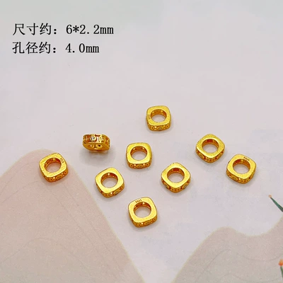 Zərgərlik ara hissələri diamond-studded flower ball, spacer beads - square-copper-coin-ring