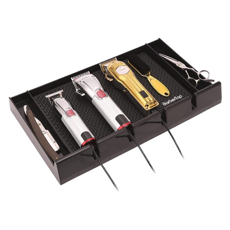 Tapete magnético de silicona para peluquería transfronterizo, herramienta de peluquería, tapete de silicona para mesa de trabajo, tapete magnético de masaje eléctrico para peluquería