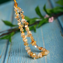 紫水晶手機鏈掛繩掛件女款長包鑰匙扣吊墜指環手腕繩玉石腕帶防丟