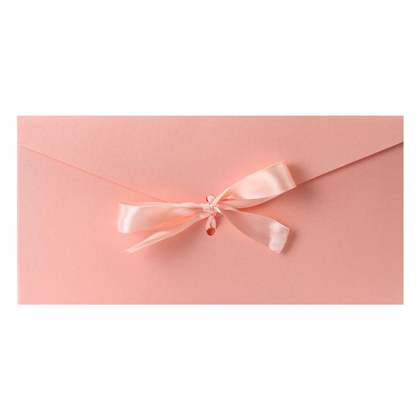 Креативный ленточный конверт в стиле ретро, креативный красочный утолщенный большой бант, перламутровая бумага, специальный бумажный конверт