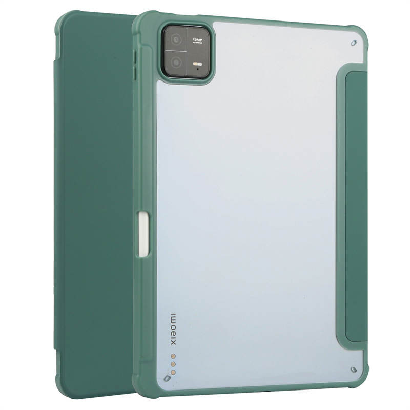 Suitable for millet Pad5Pro tri-fold acrylic one-piece flat cover red rice Pad10.6 flip dormant leather cover