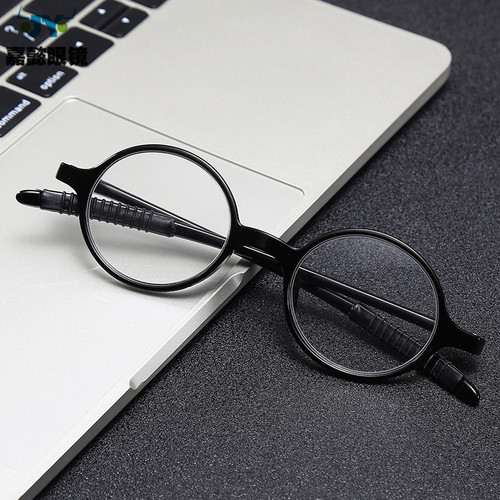 New retro Shiye Taizi small round glasses multi-color round soft PC frame high-definition resin sheet reading glasses cross-border