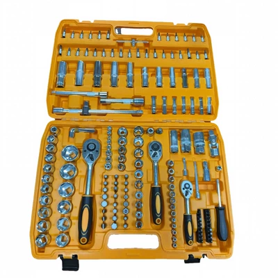 Mühərrik tənzimləmə alətləri | Socket Set, Ratchet Wrench - 172pc-split-box-24-teeth-outer-box-color-random