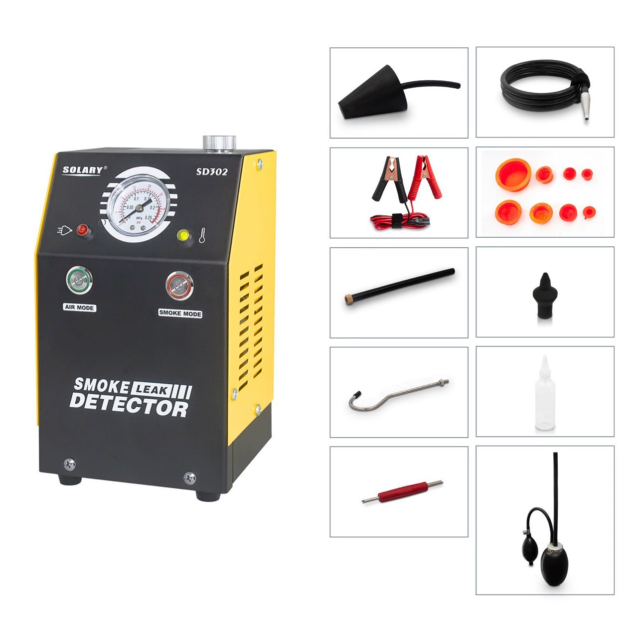 Детектор утечки воздуха выхлопной трубы двигателя автомобиля, детектор утечки дыма, измеритель утечки бокового дыма автомобиля