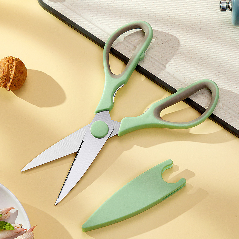 tijeras de cocina de acero inoxidable, tijeras de barbacoa multifuncionales para matar peces, tijeras de hueso de pollo poderosas, tijeras de nuez