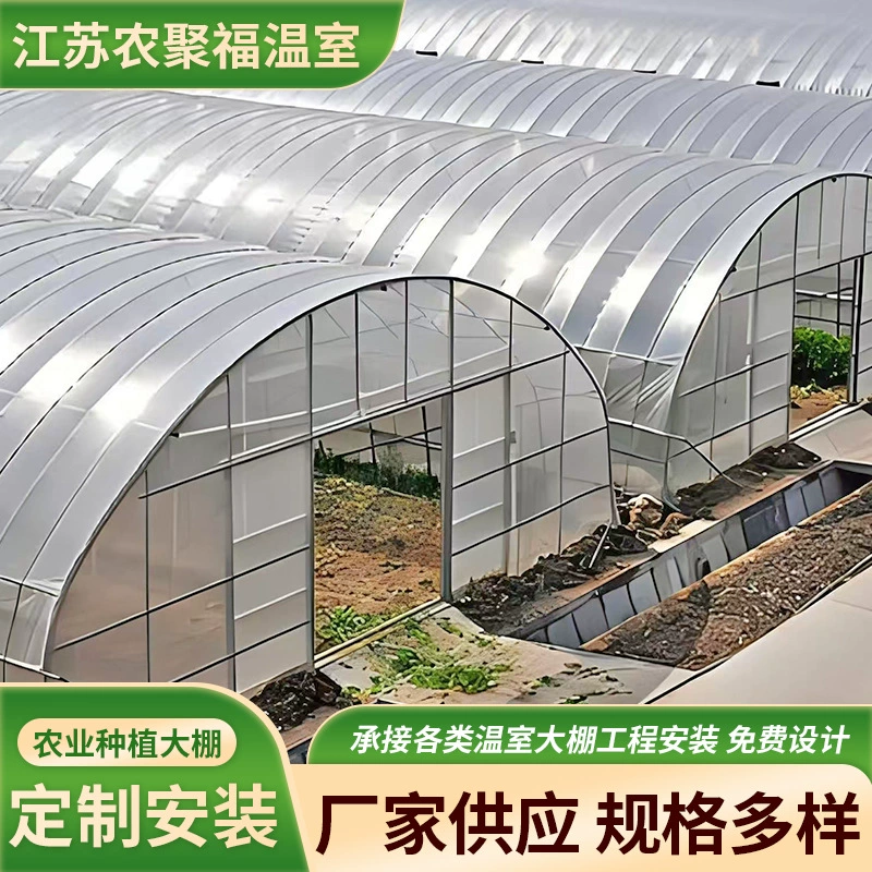 Производители устанавливают теплицы для выращивания цветов, фруктов и овощей, односкатные теплицы, простые пластиковые сельскохозяйственные теплицы.